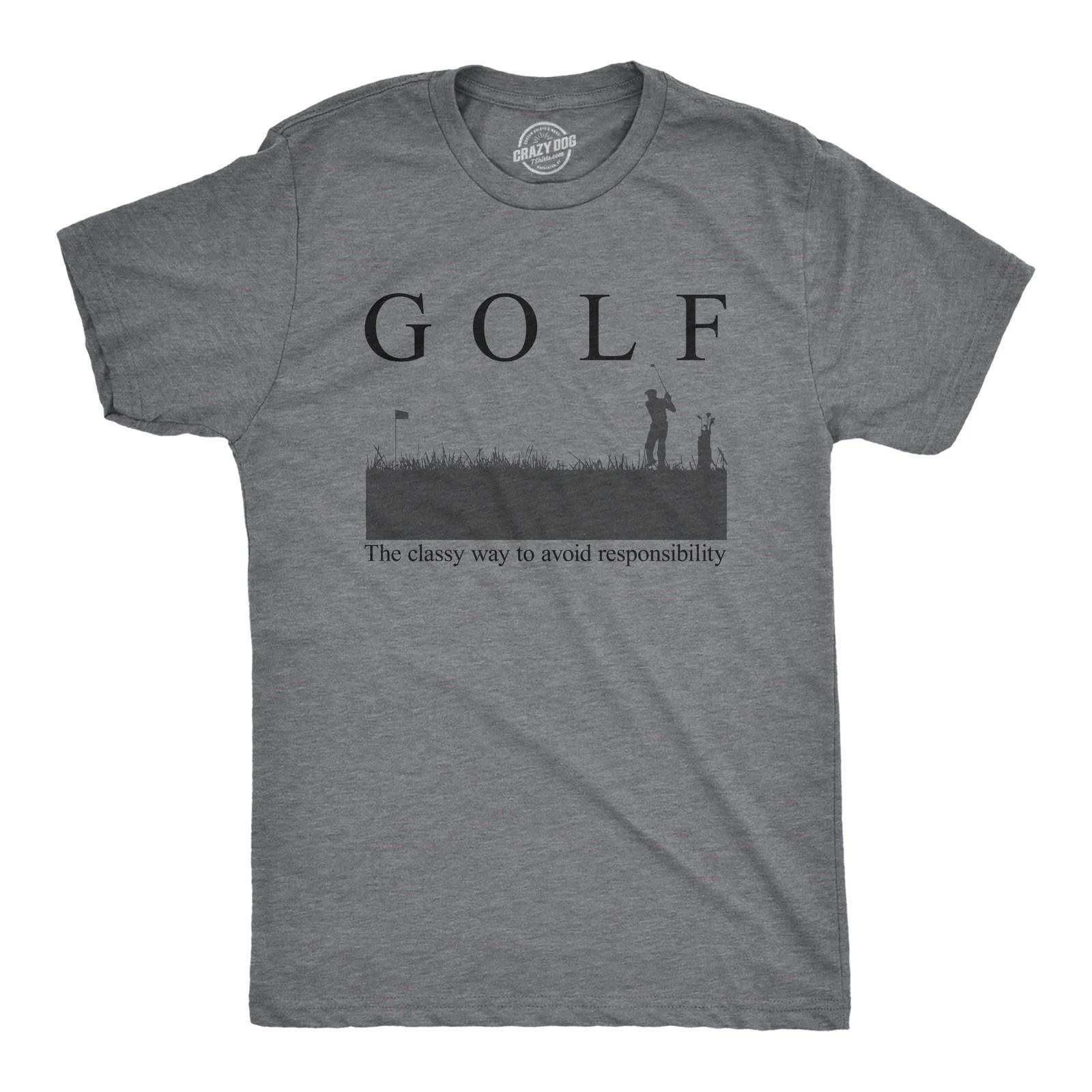 Mens Golf The Classy Way to Avoid Responsibility T Shirt Funny Golfing Golfer XXXL