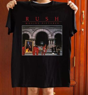 Trendiges Rush Moving Pictures Grafik Unisex Rostbraunes T-Shirt Größe S-5XL Unisex T-Shirt