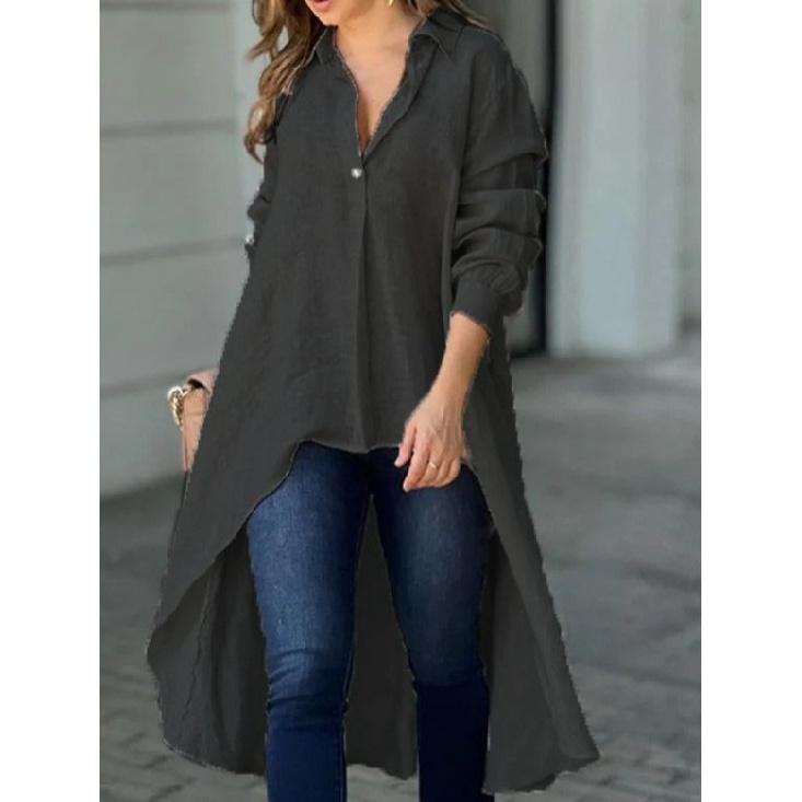 Spring And Autumn New Women'S Versatile Long Sleeve Daily Business Commuter Elegant Comfort Sexy Bottom Shirt Top