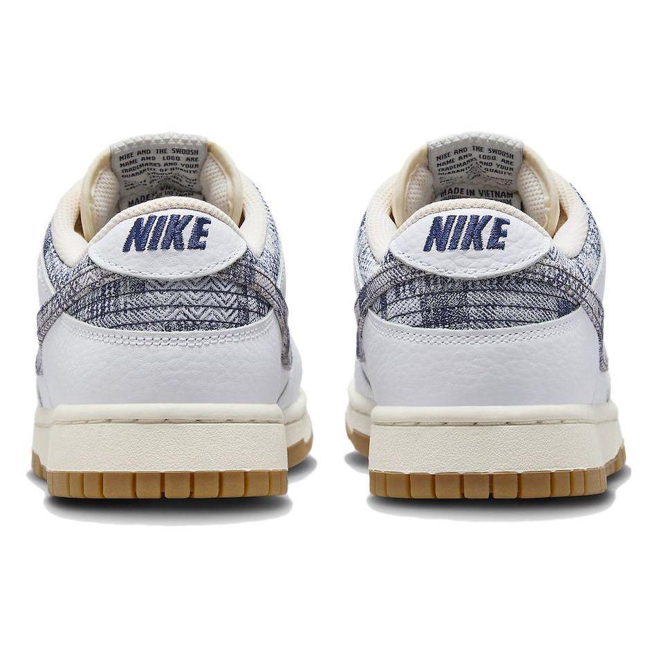 Мужские кроссовки Nike Dunk Low Washed Denim White Midnight-Navy Gym-Red FN6881-100 41 — фото 5