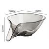Drainage Basket Funnel Bowl Fruit Cleaning Bowl with Strainer Container for Fruits Vegetables Washing