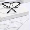 1/3pcs Lightweight PC Square Glasses Clear Lens Blue Light Blocking Full Frame Minimalist for Everyday Casual Wear