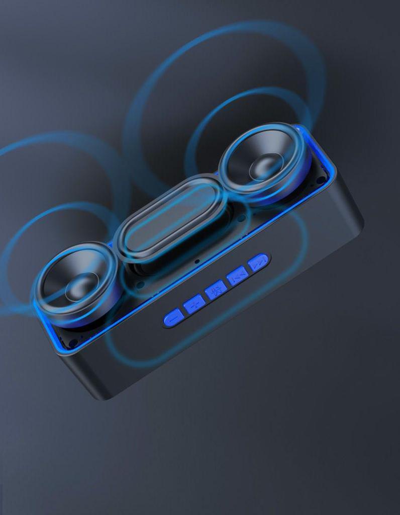 High-Volume Bluetooth Subwoofer Speaker with Voice Announcer