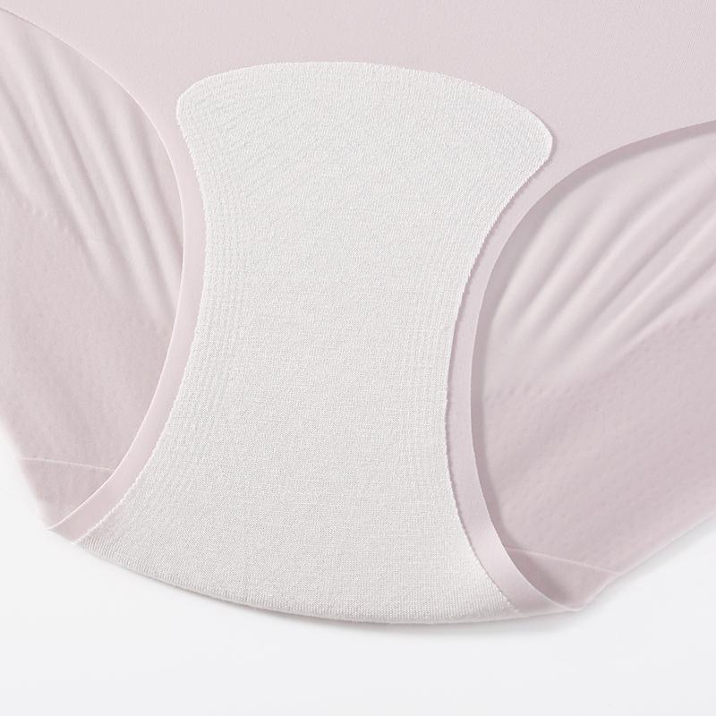 TERMEZY Women's Sexy Mid-Rise Briefs Solid Color Ultra-Light Second-Skin Panties Invisible Seamless Breathable Triangular Underwear