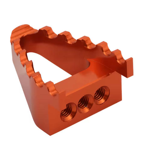 Motorcycle Accessories Foot Rear Brake Arm Pedal Head Brake Lever Pedal Brake Pad Gear Lever Head Modification оранжевый