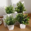 Fake Potted Plants Artificial Bonsai Mini Green Tree Office Dining Table Restaurant Decoration Ornaments Home Garden Accessories