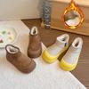 Children's snow boots, new winter models, boys' shoes with plush lining and thickened Birkenstock cotton boots, warm shoes, girls' large cotton