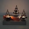 Christmas Candlestick Iron Merry Christmas Ornaments Decoration To Make Old-fashioned Atmosphere Candle Cup Layout Scene