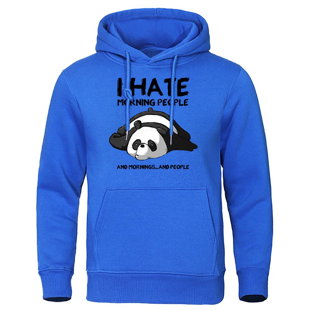 I Hate The Good Morning Man From Theduc Men'S Sweatshirt Warm Hooded Casual Fit Hoodies Harajuku Pullover