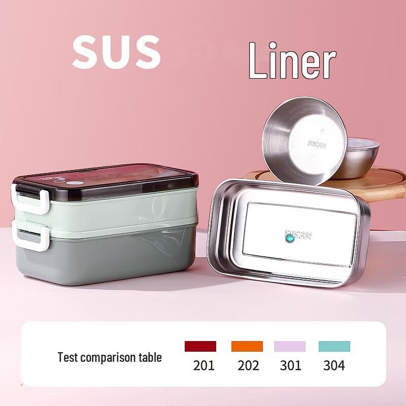 ZISIZ Double-Layer Insulated Lunch Box