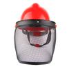 1Pc Garden Grass Trimmer Safety Helmet Hat With Full Face Mesh Protective Mask For Logging Brush Cutter Forestry Protection