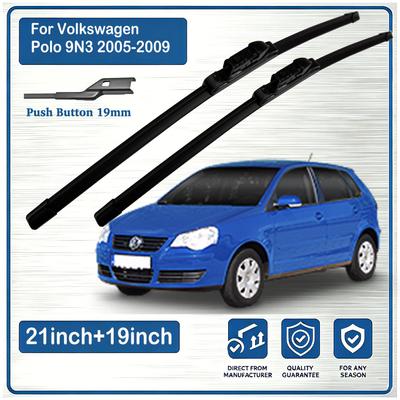 For Volkswagen Polo Hatchback 9N3 05.2005-12.2009 Front Wiper Blades Windscreen Windshield Window WIPER 2PCS Wipers Blades 3