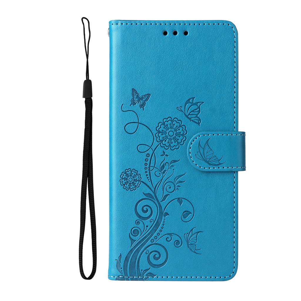 For TECNO Pova 7 Ultra 5G Leather Case Butterfly Floral Imprint Wallet Stand Cover