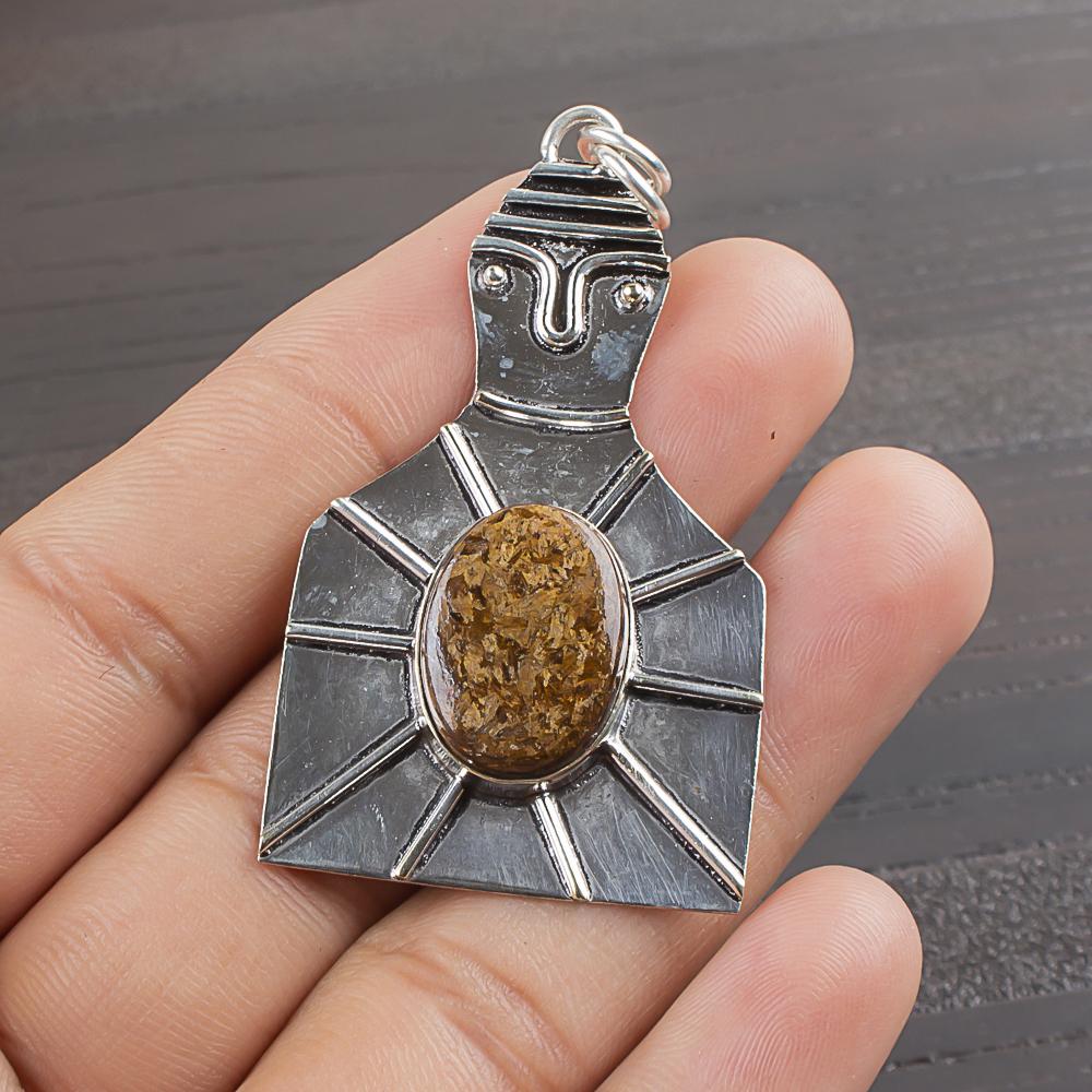 

Natural Bronzite Gemstone 925 Sterling Silver Jewelry Designer Pendant 2.16 AJP-1937