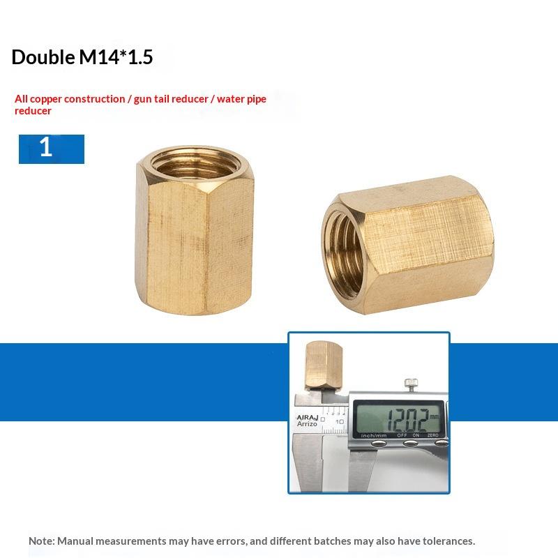 Brass Hose Barb Connector Male to Female Adapter Durable Pipe Fitting for Water Gas Air Tubing Applications