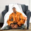 Urban Style Portrait Blankets Flannel Printed Breathable Warm Throw Blanket for Home Office Bedspreads 0708a71