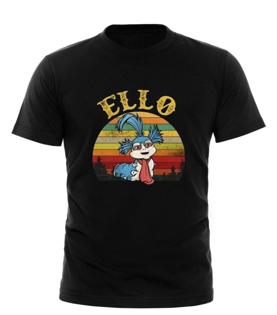 Worm T Ello men’s Shirt Cotton Cult 80s The Vintage Fantasy Film Labyrinth