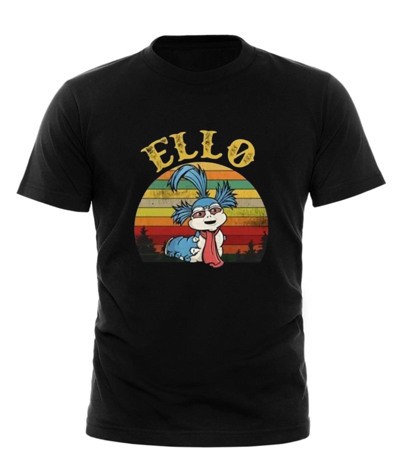 Worm T Ello men’s Shirt Cotton Cult 80s The Vintage Fantasy Film Labyrinth L