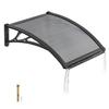 VEVOR Awnings for Door Entrance, 24 X 24 In, Exterior Front Door Window Awnings with Drainage & ABS Bracket, Rain Snow Sun Protection