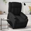 Vidaxl Reclining Chair with Electric Stand-up Function, Black, Eco-leather