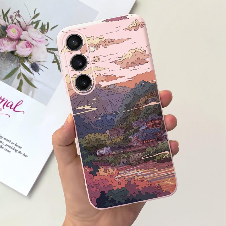 For Samsung Galaxy A25 2023 Case SM-A256B Cover Popular Flower Cartoon Soft Silicone Funda For Samsung A35 A25 5G A 25 Protector