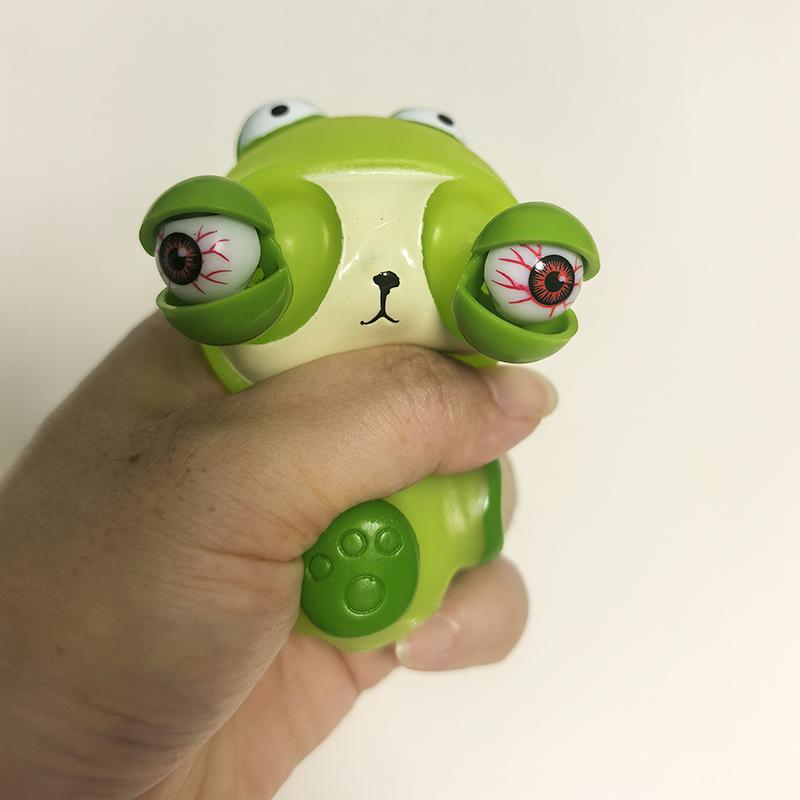 Creative Funny Eyeball Burst Squeeze Toy Green Eye Caterpillar Pinch Toys Adult Stress Relief Fidget Toy