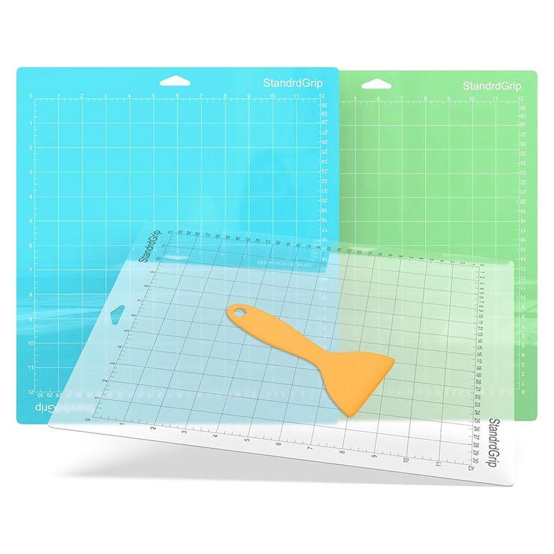 

A60z12x12 Cutting Mat For Maker 3/For Maker/Explore 3/Air 2/Air/One-Reusable Gridded Adhesive Mats(3 Mats)May