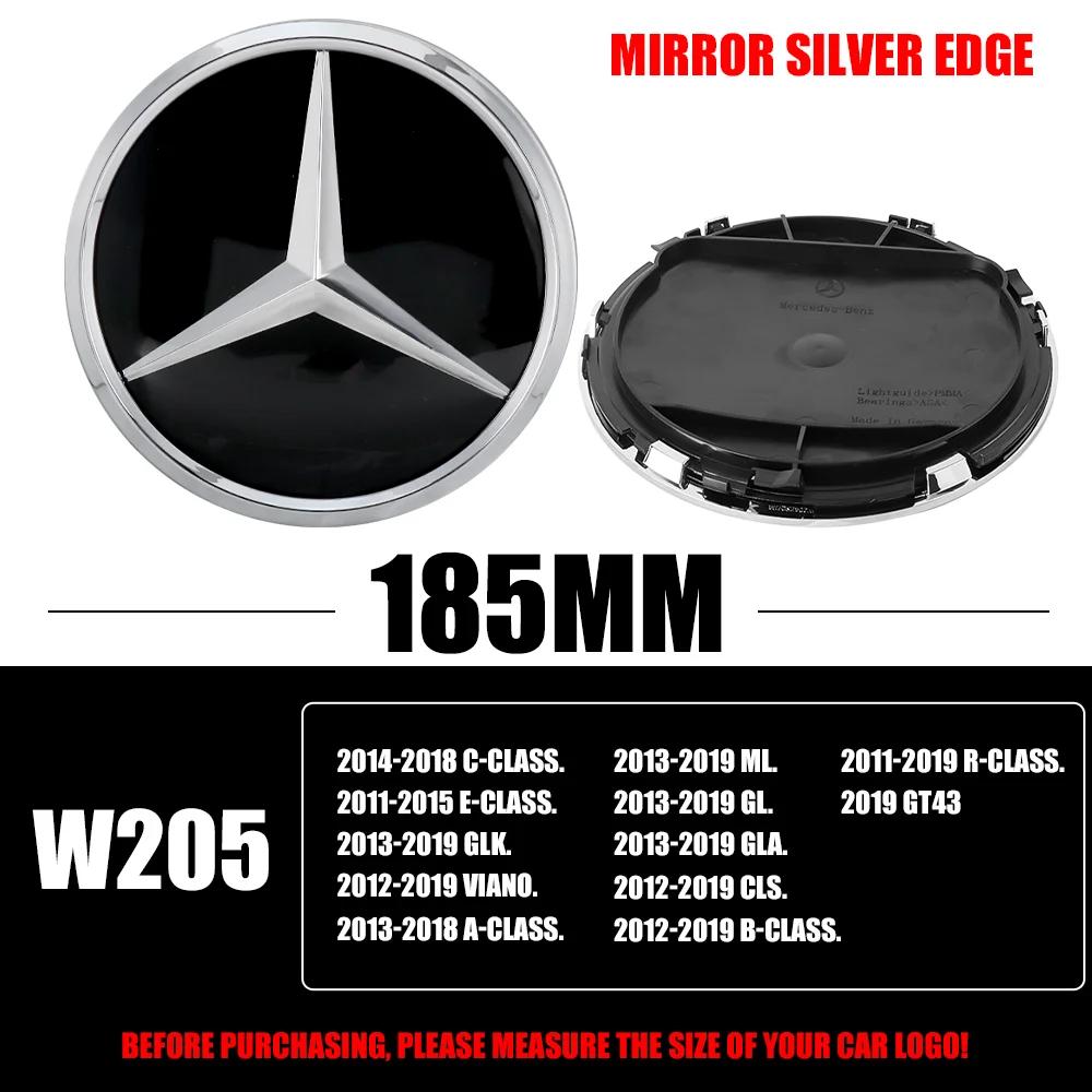 C200 E300 2026 Hot 1pcs Car Grill Emblem Star Badge Front Grill Logo For Mercedes Benz A C B V G E Class GLK GLA GL CLS ML GLC G