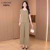 Elegant Summer Short Sleeve Two-Piece Set for Women