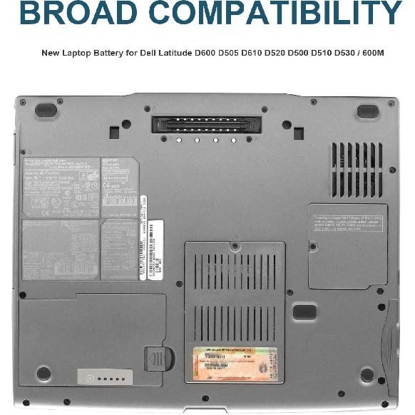 Fancy Buying Latitude D600 Laptop Battery for Dell Latitude D505 D610 D520 D500 D510 D530 / 600M, fits P/N C1295 6Y270 3R305-12 Months Warranty (6