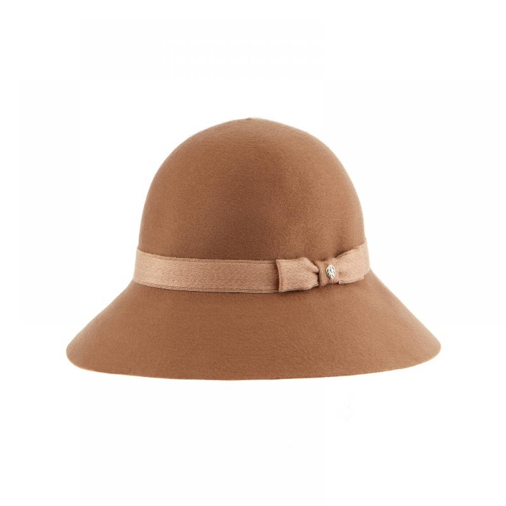 Helen Kaminski Hat51464 Ca Alfreda 9 Camel Ribbon Cashmere Bucket Hat