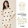 Pajamas with chest pads women's summer 1011 new women's short-sleeved thin loungewear summer