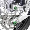 NICECNC Front Rear Wheel Axle Nut Screw Aluminum 2PCS For KAWASAKI KX125 KX250 KX450 KLX450R KX 125 125F 250 250F 450F KLX 450R