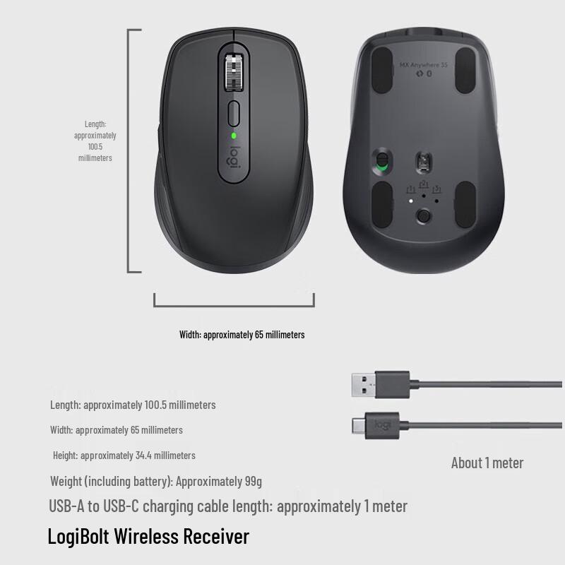 Logitech MX Anywhere 3S Wireless Bluetooth Mouse