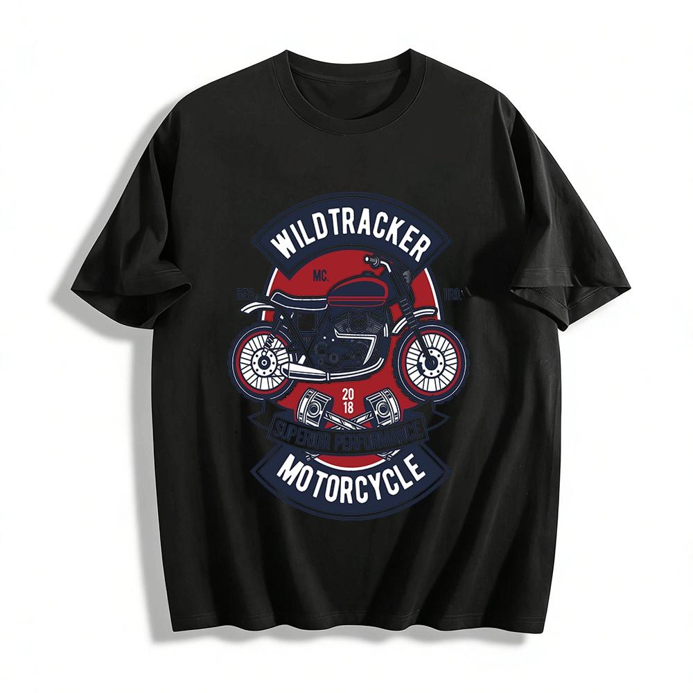 Wildtracker Superior Performance Motorcycle Graphic Print Tee Pure cotton T-shirt