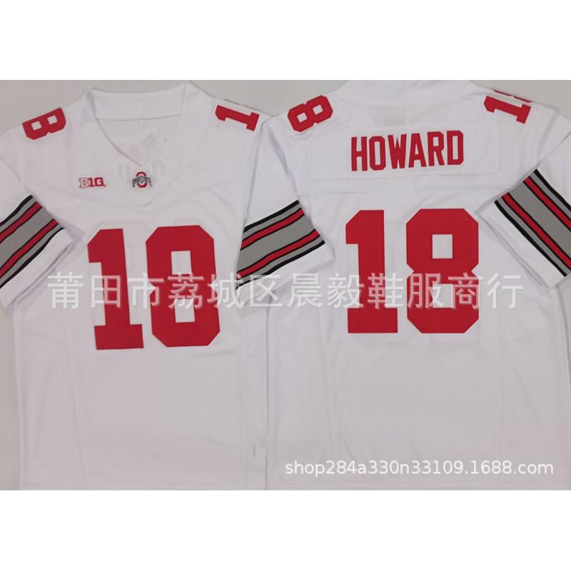 Embroidered College Rugby Jersey Men - Ohio State Buckeyes Style Numbers 7 33 18 2 1 4 Fall Winter Wear