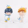 Blue Action Lock Figure Cartoon Model Toy Decoration Doll Children Ornament Gift