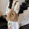 Large Capacity Woven Straw Bag Women's Summer New Niche Design Shoulder Seaside Vacation Beach Bag
