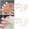 Nail Tips Popular Japanese Style NIUANIUA Fashion Nail Art Cute Long Nail Tips Nail Set with Nail File Bridal Nails Glossy Gradient 6-Pack (144