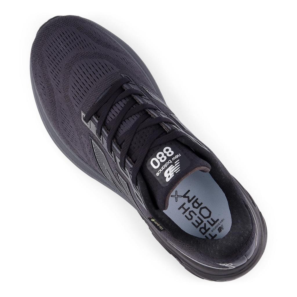 New Balance Fresh Foam X 880 V15 Waterproof Running B15 Size 2E Gore-Tex Shoes, Men's (All Black), 25.5 Cm,