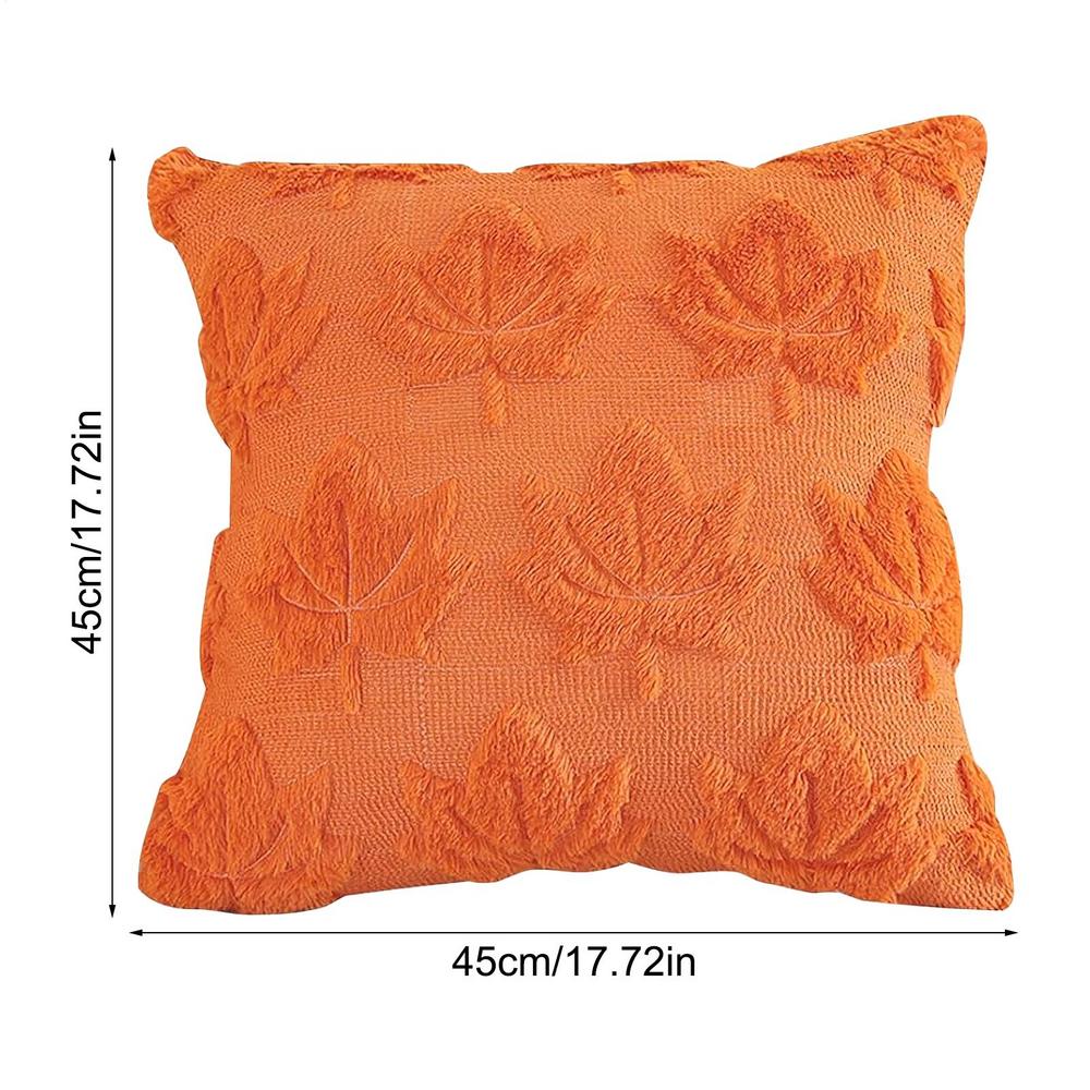 Halloween Pillowcase Halloween Throw Pillow Cover Cushion Case Maple Leaves Pattern Soft for Bed Sofa Living Room Indoor Home оранжевый 1740₽