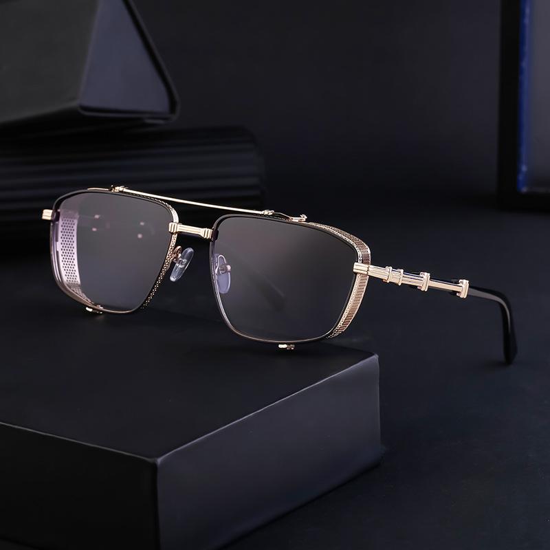 JYL TS Men's Steampunk Square - Bold Trendy Fashion Sunglasses ZS-98225