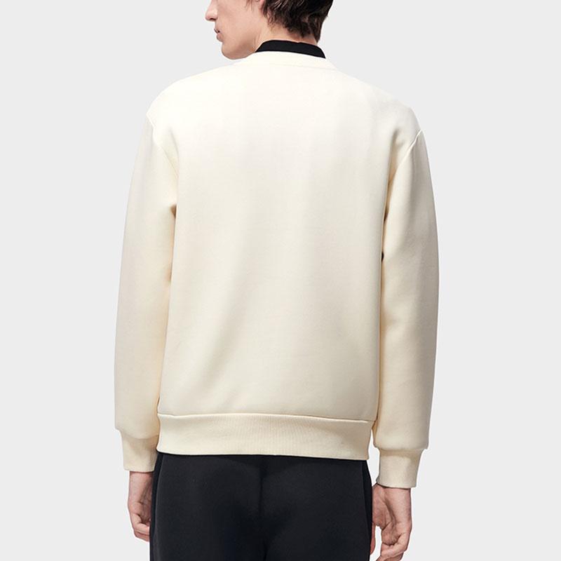 New FILA Heritage Sweatshirt Men's Soy White Khaki F11M318203F-LK