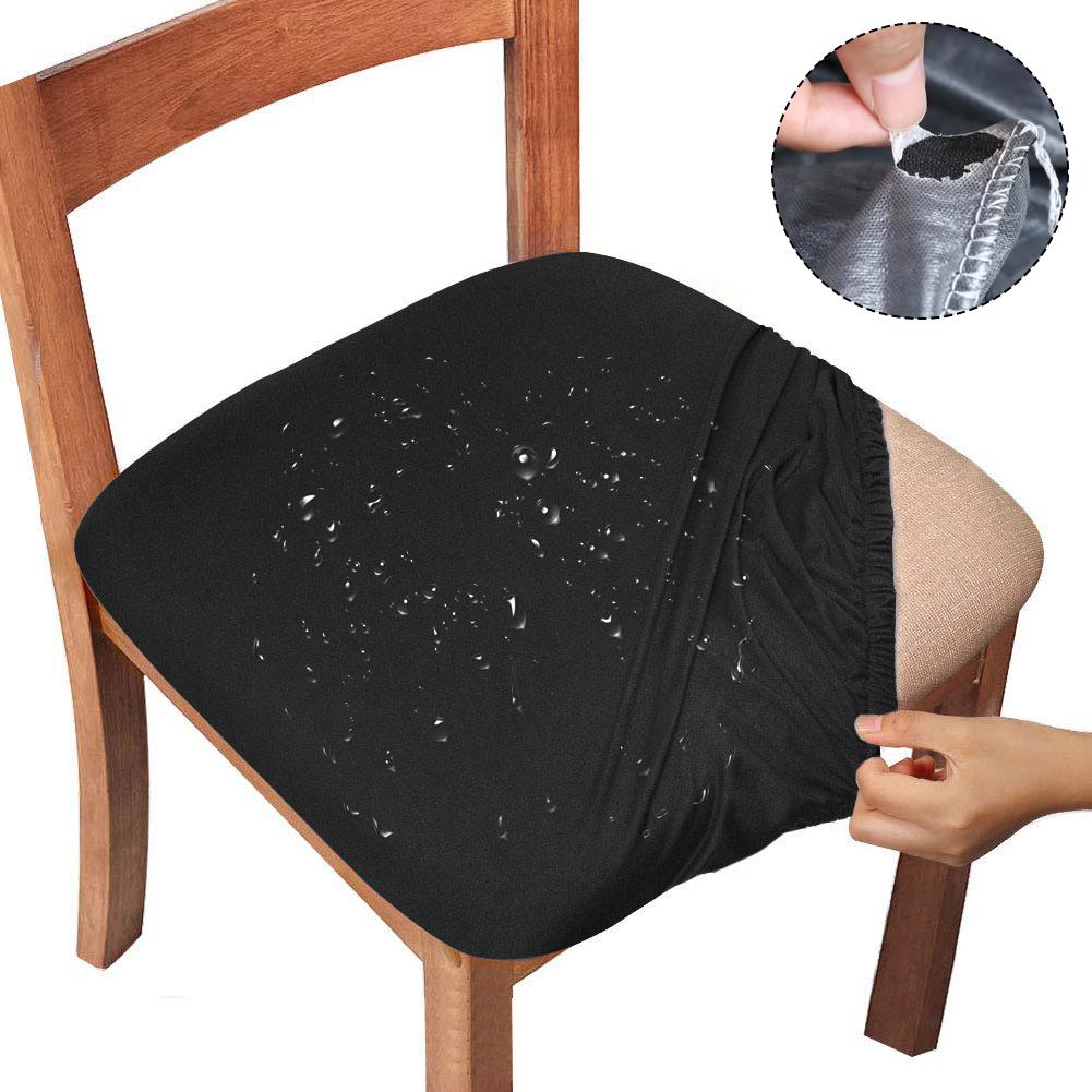 Waterproof Chair Cover Stretch Dining Chair Seat Covers Cheap Anti-Slip Chairs Slipcovers For Hotel Home Kitchen Living Room