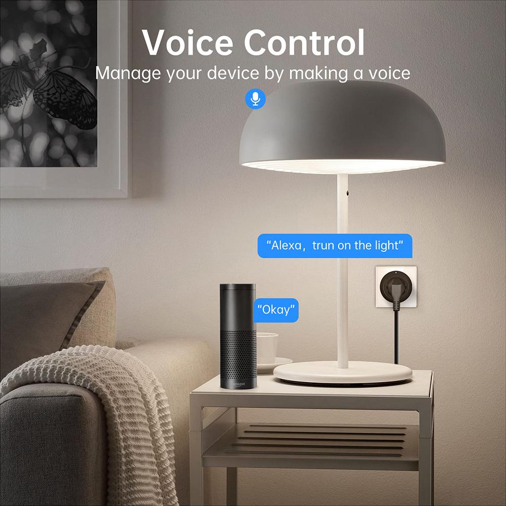 Tuya Smart Plug Wifi Socket Us 10a Power Outlet Smart Life App Timing Function Voice Control Works With Alexa Google Assistant