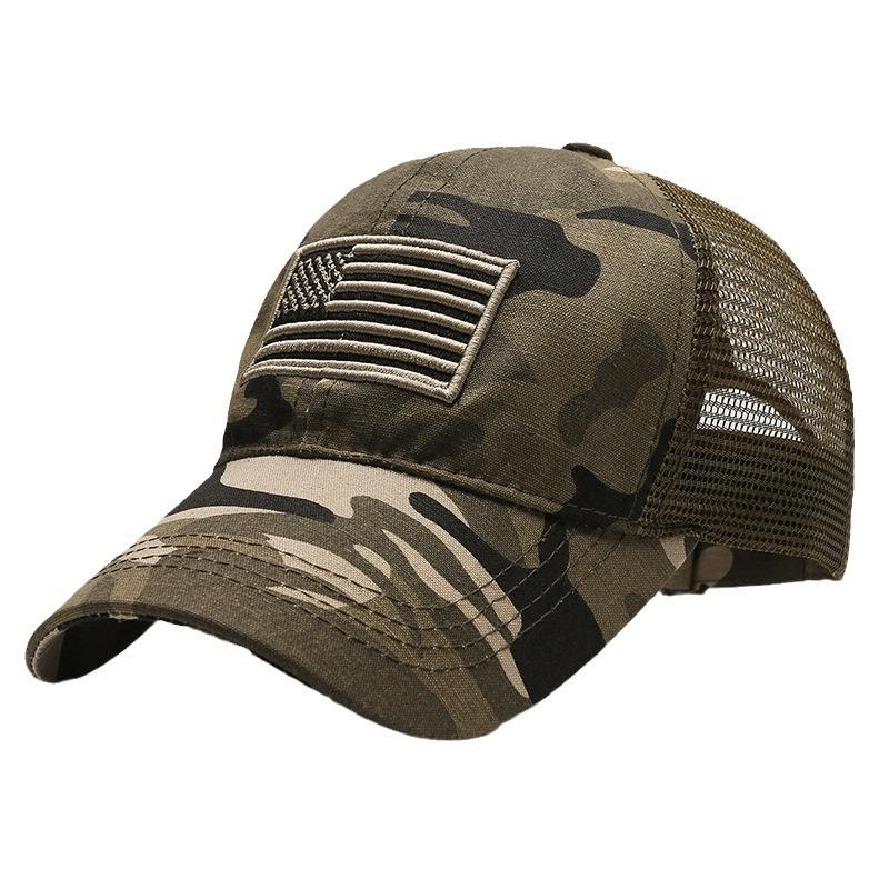 Men's Adjustable Camouflage Baseball Cap, Outdoor Sports Sun Protection Cap, Breathable Duck Bill Modern Summer Hat