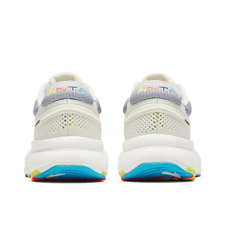 Anta Running Collection Running Shoes Men's Low Top White/Yellow/Sky Blue 112245586-3