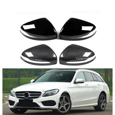 Car Rearview Side Mirror Cover Fit For Mercedes-Benz E GLC S C Class W205 W213 X253 W222 W238 Wing Cap Rear View Case Trim LHD