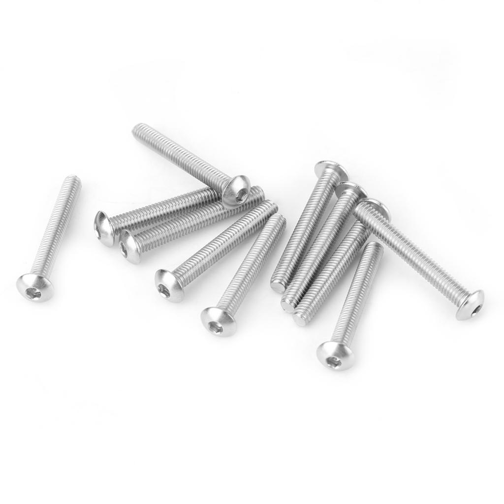 210pcs M4 Stainless Steel SS304 Hex Socket Button Head Screws and Nuts Assrotment Set