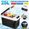 12V/24V Auto Fridge AC 220V 25L Car Mini Refrigerator Compressor Cooler Home Travel Fishing Outdoors Fridge Car Fridge Camping Freezer